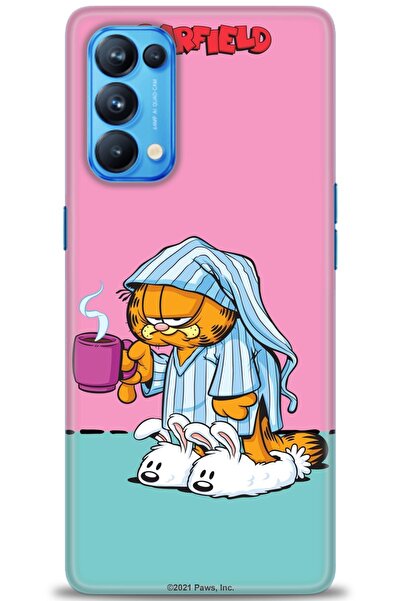 MRCİLETİSİM حافظة مطبوعة عالية الدقة لهاتف اوبو رينو 5 برو - غارفيلد + واقي ش...