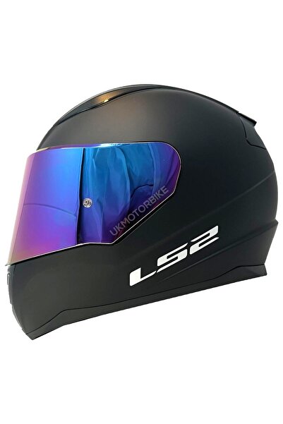 LS2 RAPID 2 MAT SİYAH KAPALI MOTOSİKLET KASKI GÖKKUŞAĞI CAMLI VE ŞEFAF CAMLI