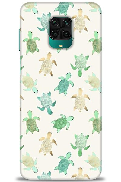 MRCİLETİSİM Xiaomi Redmi Note 9 Pro Kılıf HD Baskılı Kılıf - Minik Kaplumbağa...