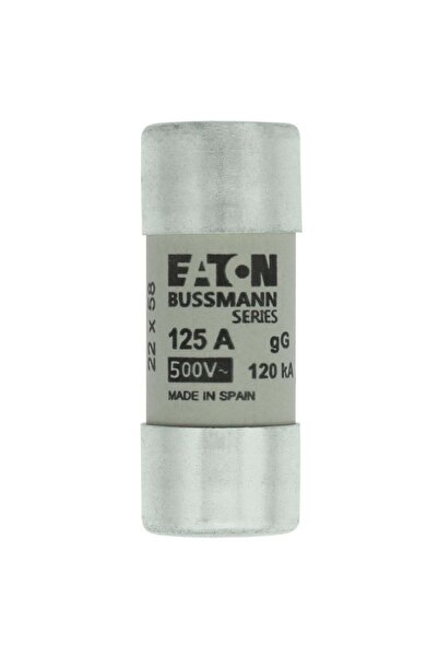 Eaton C22G125 Silindirik Sigorta 22x58, gG/gL, 400V, 120kA - 125A
