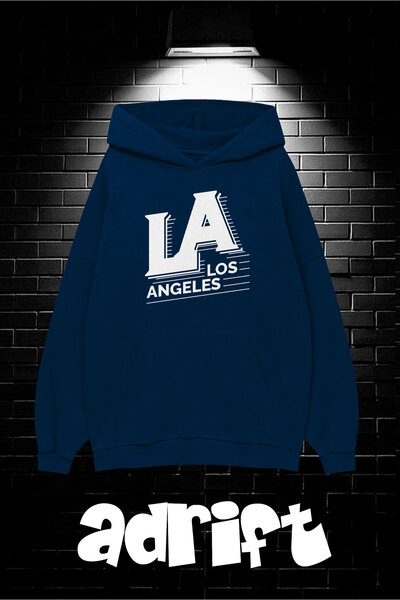 Adrift Hanorac oversize unisex cu glugă și buzunar cangur