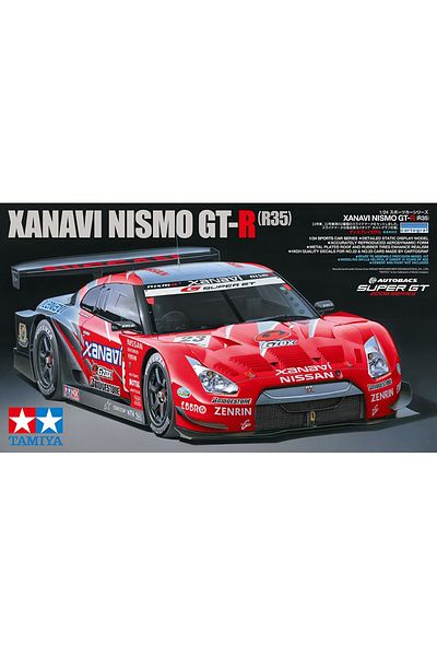 TAMIYA 1/24 Nissan Xanavi Nismo GT-R R35 Plastic Car Model Kit, Disassembled Hobby Set