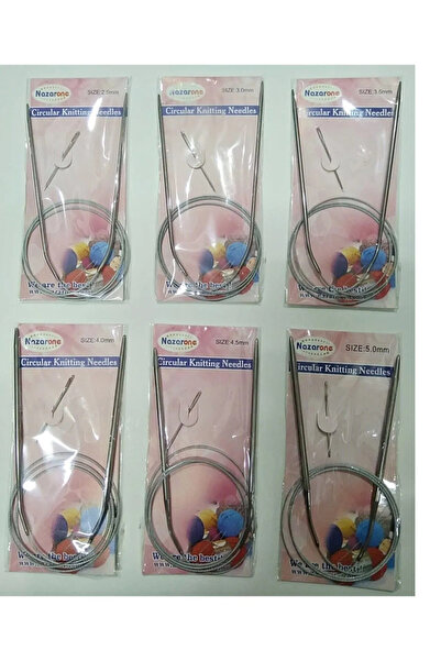 hobim42 100 CM ÇELİK MİSİNALI ŞİŞ SETİ 2.5/3/3.5/4/4.5/5 OLMAK ÜZERE 6 ADET N...