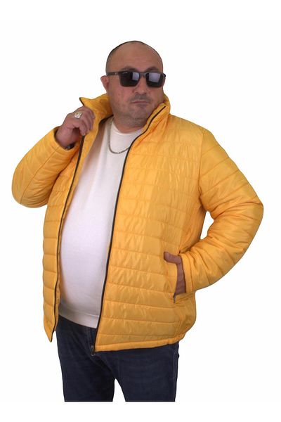 MocGrande Μεγάλο μέγεθος Jessica Water Repellent Coat 22820 MUSTARD