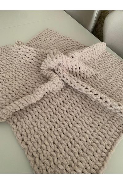 Alize Puffy Soft Knitted Baby Blanket