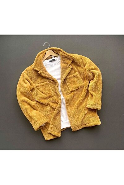 LEYEL Moda Unisex Kalın Kışlık Pelüş gömlek