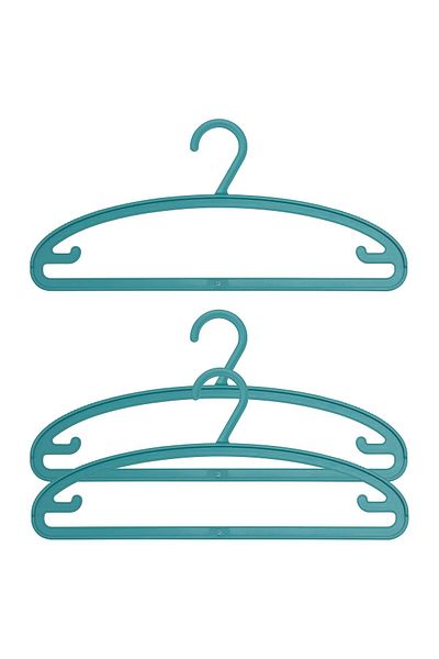 IKEA Turquoise SLIBB hanger 3 pcs Dress 3 Pieces Plastic