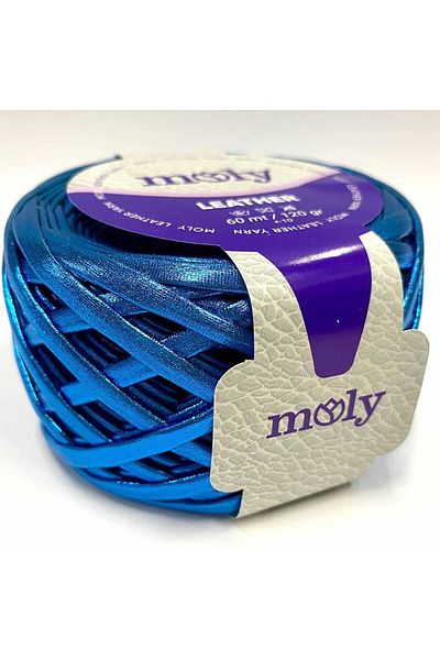 Moly Μεταλλικό Δερμάτινο Σχοινί Μπλε (120 γρ.)