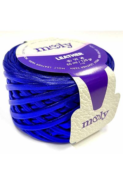 Moly Μεταλλικό Δερμάτινο Σχοινί Saks Blue (120 Gr)