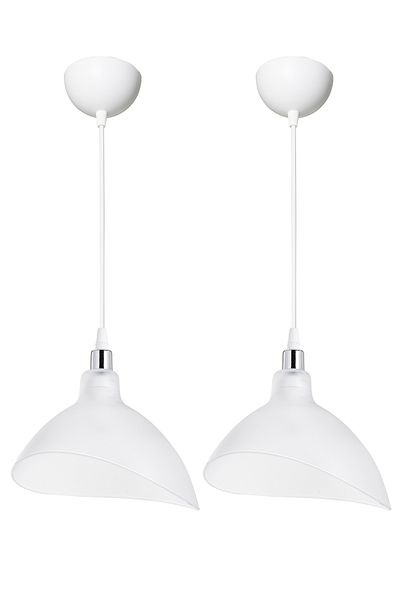 EvLight 2-Piece Transparent Esta Asymmetric Pendant Lamp Chandelier Bedroom Living Room Kitchen Hallway Lamp Chandelier