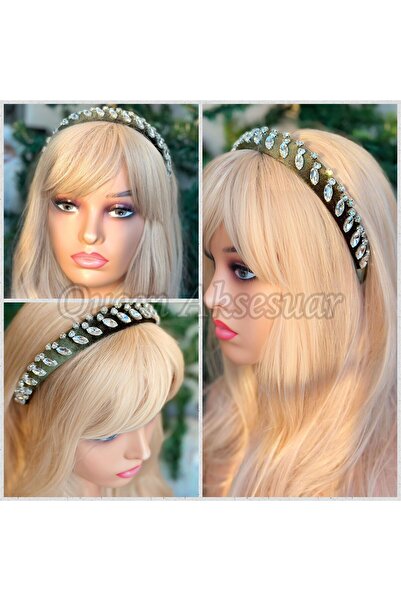 QUEEN AKSESUAR Design special, piatră de cristal de lux, coroană brodata cu c...