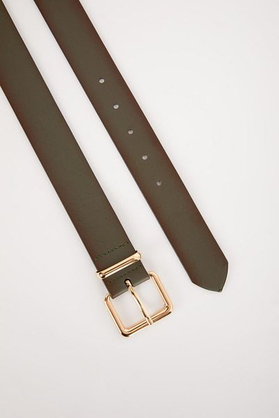 DeFacto Women's Rectangular Buckle Faux Leather Jean Belt