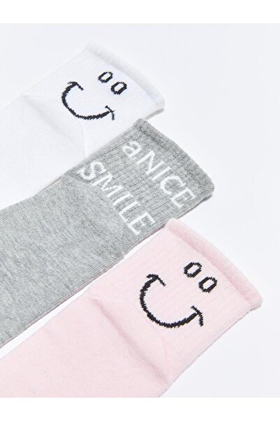 LC Waikiki Γυναικείες κάλτσες LCW DREAM Printed 3 Συσκευασία