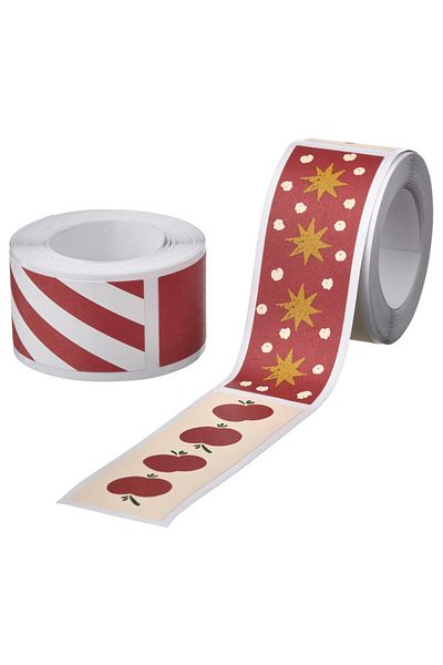 IKEA VINTERFINT 2 Pieces Total 100 Pieces Roll Tape Shaped Ready Label Sticker Gift Package Tape