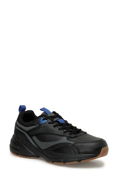 Kinetix Hectic Pu 3pr Black Men's Sports Shoes