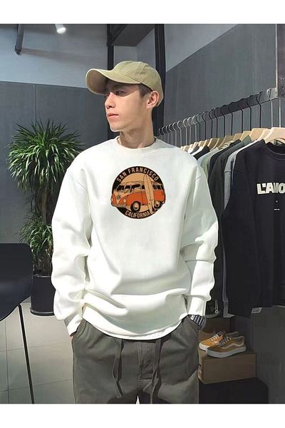 BENROMA Unisex φούτερ με στάμπα SAN FRANCISCO
