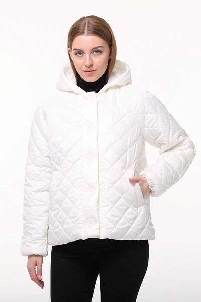 Primaro White Quilted Puffer Jacket