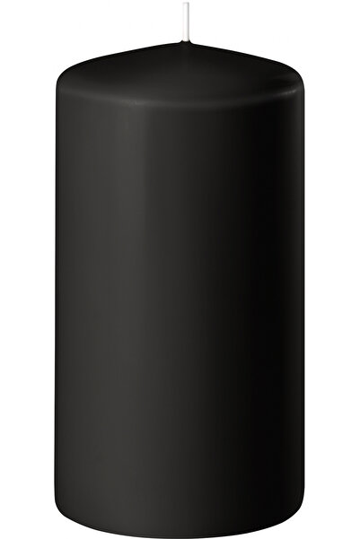 Herdekora Mum Silindir Siyah 8x12 Cm.