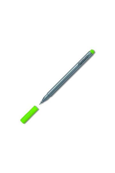 Faber Castell Faber-Castell Grip Fineliner 0.4 Nib Felted Pen Light Light Green 10 Pieces