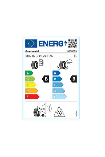 Continental 185/65R14 90T XL AllSeasonContact Uygunlastikalda (2021 Üretim)