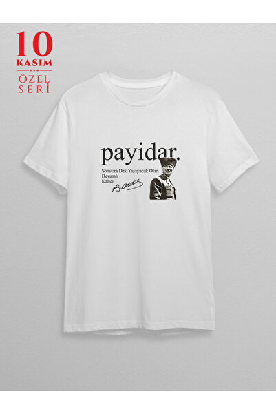 Kurumsal Promosyon Atatürk Payidar Tasarımlı T-shirt %PAMUKLU