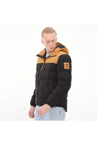 Timberland Timberland DWR Welch Mountain Hooded Puffer Jacket - Ανδρικό μαύρο παλτό B0A6U7SP571-R