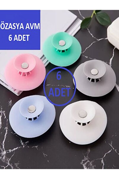 Trendyıldızı 6 ADET Lavabo ve Küvet Tıkacı Süzgeci Mutfak Banyo Gider Tıpası ...