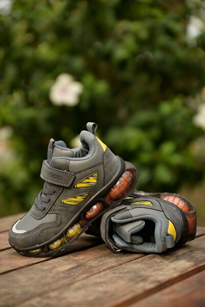 Vicco Çoçuk Ortopedik İçi Sıcak Astarlı Su Geçirmez Kaydırmaz Taban Hafif Rahat Tarz Gri Çocuk Botu