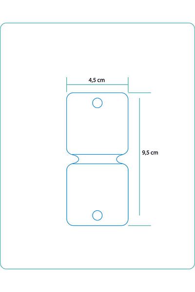 Protec Matbaa Necklace Card White 50 Pieces