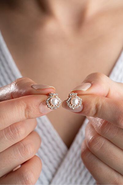 Silvano Jewelry 925 Ayar Gümüş İncili Küpe