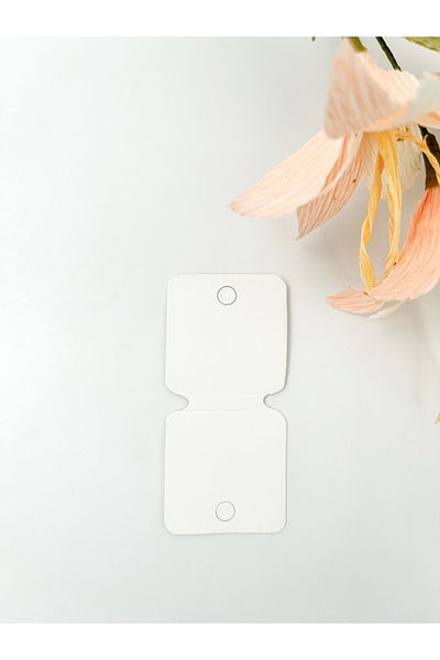 Protec Matbaa Necklace Card White 50 Pieces