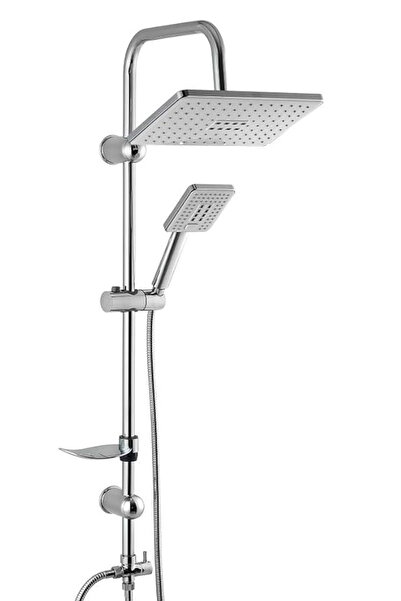 Syronea Mix Beyaz Altın Banyo Duş Lavabo Seti 3 Parça Banyo Yenileme Seti Batarya Musluk