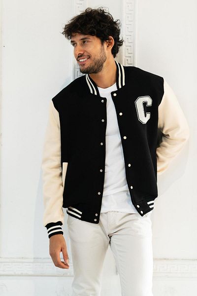 CHUBA Ανδρικό Cotton Bomber College Jacket Μαύρο 23s2030