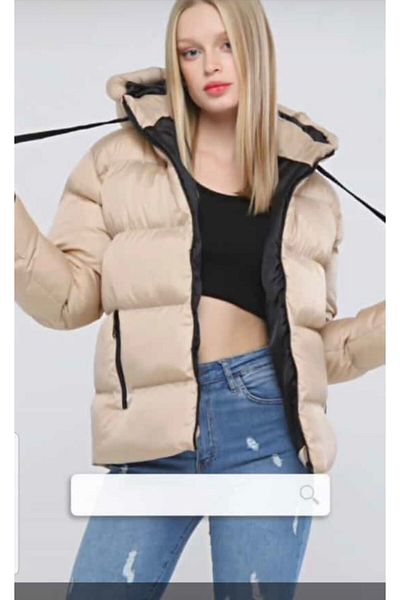 ESMİ Bayan Giyim Hooded Stylish Inflatable Coat