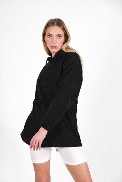 CHUBA Γυναικεία κουκούλα με μαύρη κουκούλα Oversize Outdoor Retro Fleece Hoodie 22wk299