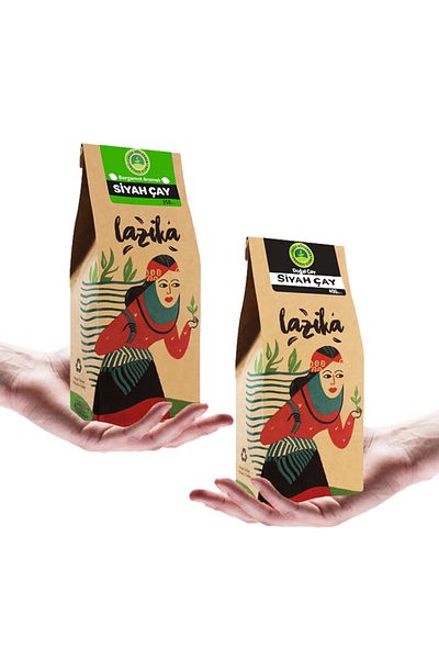 LAZİKA (SET OF 2) Black Tea 400 G Black Tea with Bergamot 350 G
