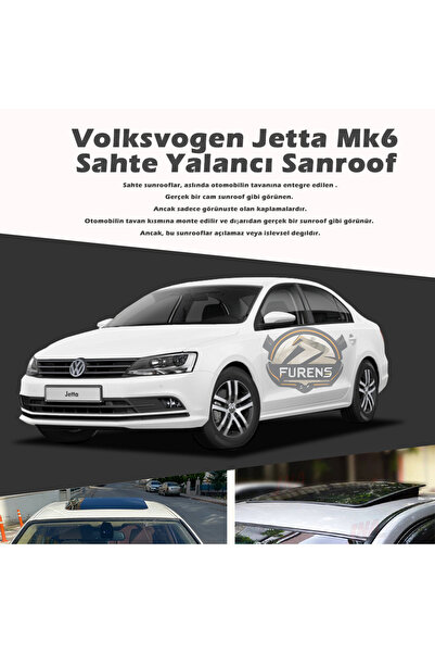 Furens Wv Jetta mk6 Parlak Siyah Yalancı Çakma Sahte Sunroof