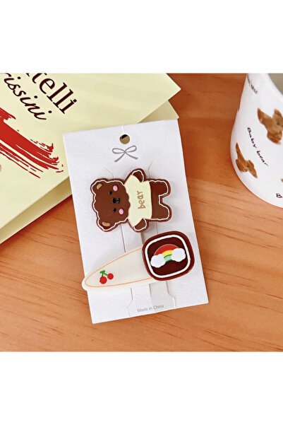 synshop Kawai medvedić Sa medvedićem sa bočnom kopčom, devojčica, dete, tinej...