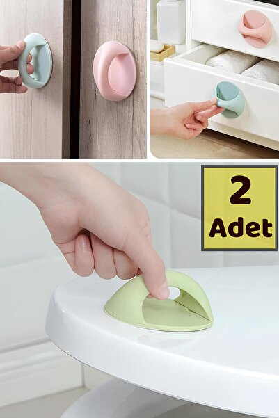 MOBEE 2 Li Dolap Kolu Çok Amaçlı Kapı Ve Pencere Güçlü Yapıştırıcı Kolları Dolap Kulpu Çekmece Topuzu