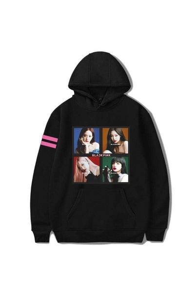 Vordevia Unisex BLACKPINK Giyim Hoodie Model65