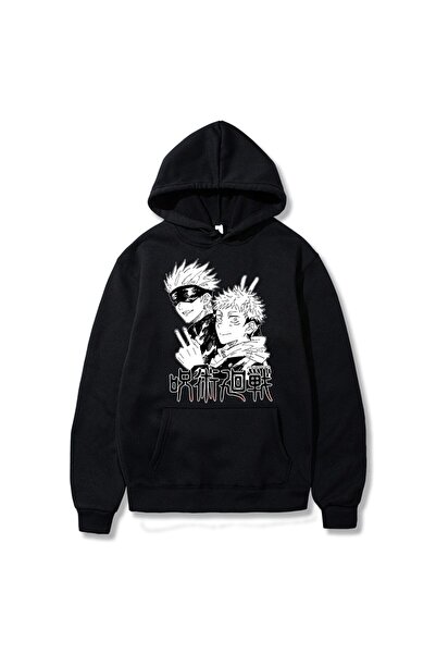 Vordevia Unisex jujutsu kaisen modna majica sa kapuljačom