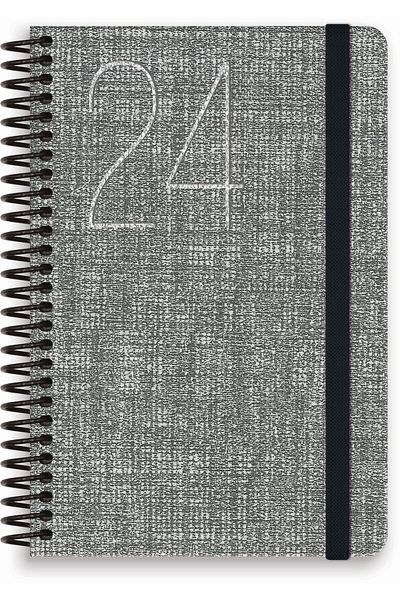 Gıpta 2024 409-DUK Duca 17x24 Spiral Σκληρό Εξώφυλλο Ημερολόγιο Κρέμα Ajanda