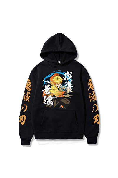 Vordevia Agatsuma Zenitsu Anime Demon Slayer Hoodie