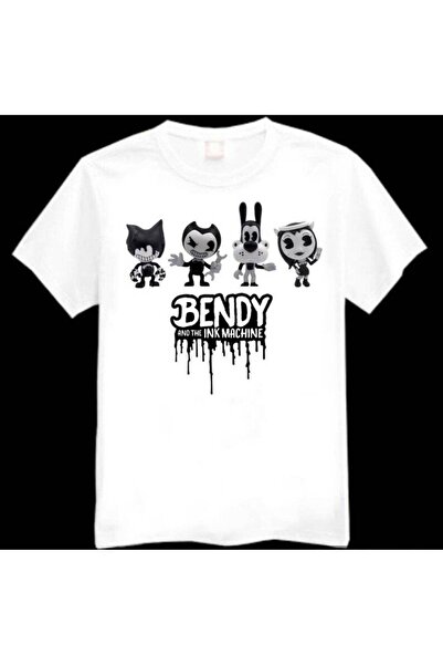 Vordevia Tricou cu imprimeu pentru copii Bendy And The Ink Machine