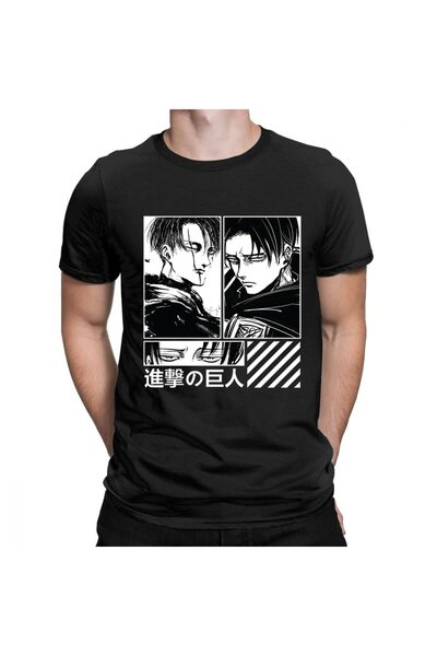Vordevia Anime Attack on Titan T-shirt muški model758