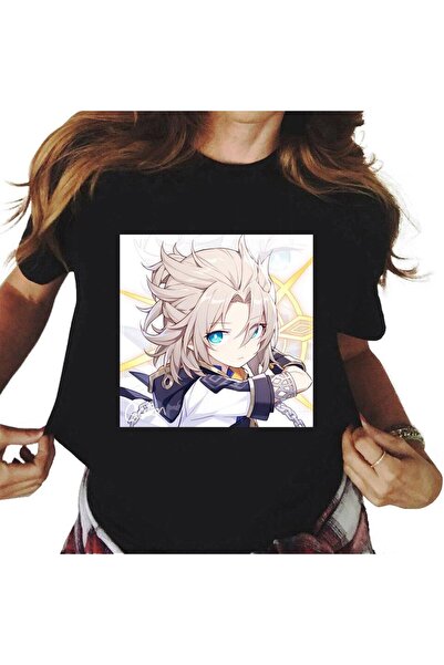 Vordevia Γυναικείο μπλουζάκι με στάμπα Genshin Impact Mod4r7