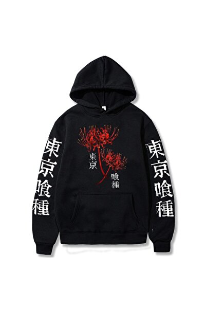 Vordevia Tokyo Ghoul Örümcek Zambak unisex hoodie kapşonlu