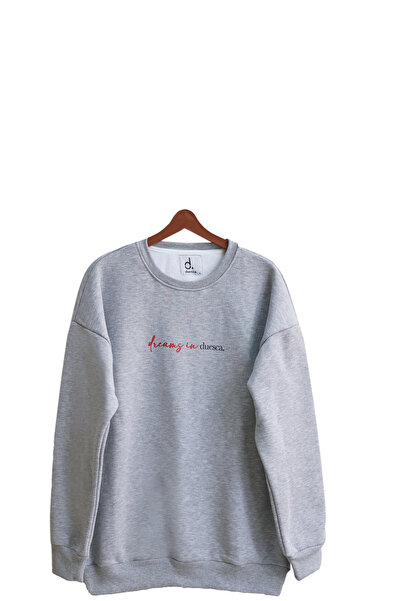 Unisex %100 Pamuk Duesca Dreams Baskılı Sweatshirt