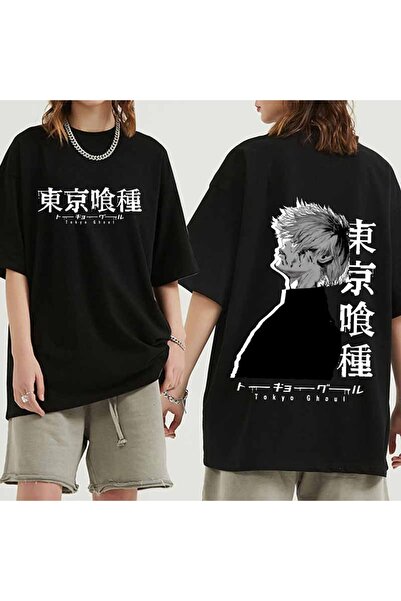 Vordevia Anime Tokyo Ghoul Çift Taraflı BaskıLı Tişört