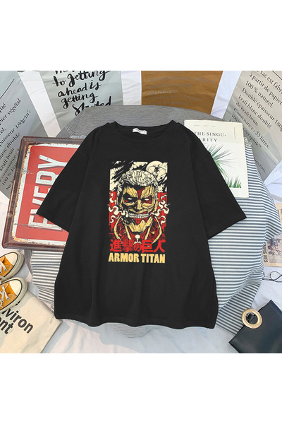 Vordevia Attack on Titan Anime Goth Unisex odeća T-shirt Model51